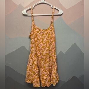 Wild Fable Yellow Gold Asymmetrical Tiered Camisole